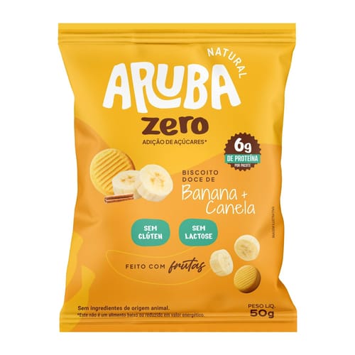 Biscoito Doce Zero Banana com Canela 50g