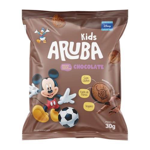 Biscoito Kids Mickey Chocolate Sem Glúten 30g