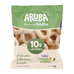 Biscoito de Polvilho Cebola e Salsa com 10g Proteína Sem Glúten 50g