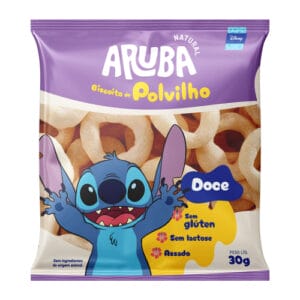 Biscoito de Polvilho Doce Stitch Sem Glúten 30g