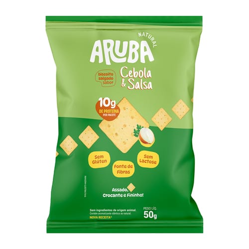 Biscoito Snack Proteico Cebola e Salsa Sem Glúten 50g