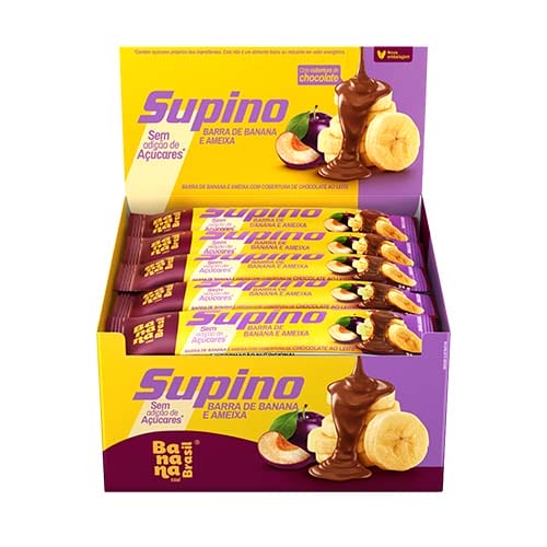 Barra de Frutas Supino Zero Ameixa Caixa com 20un de 24g