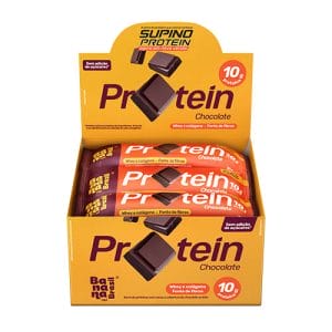 Barra de Proteínas Chocolate Sem Açúcar Caixa com 12un de 30g