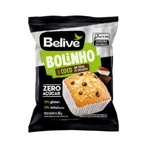 Bolinho Sem Açúcar Coco com Chocolate Caixa com 10 un de 40g