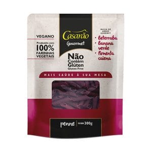 Massa Gourmet Penne com Beterraba, Banana Verde e Pimenta Caiena 300g