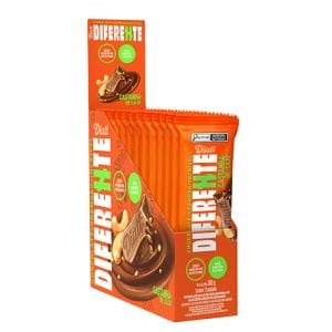 Chocolate Tablete Sem Açúcar Castanha de Caju Caixa com 12 un de 25g