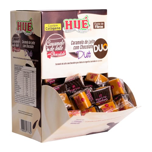 Bala de Caramelo de Leite com Chocolate Diet Caixa com 700g