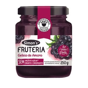 Geleia de Amora Fruteria Sem Açúcar Vegana 250g
