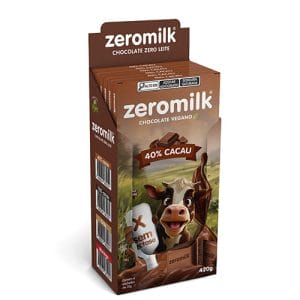 Chocolate Zeromilk 40% - Puro Sem Lactose Caixa com 6 un de 70g